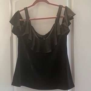 Express large dress tank with glitter sleeves